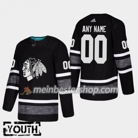 Chicago Blackhawks Custom 2019 All-Star Adidas Schwarz Trikot Authentic - Kinder